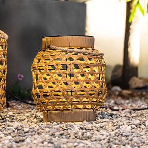 Lanterne solaire décorative beige capri