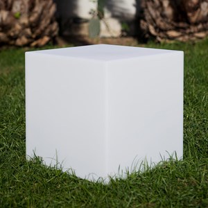 Cube lumineux filaire blanc carry