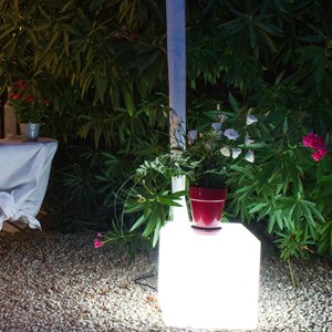 Cube lumineux filaire blanc carry