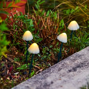 Guirlande mini champignons blanc champy