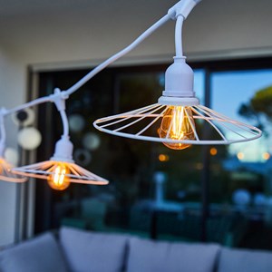 Guirlande fil métal blanc chic