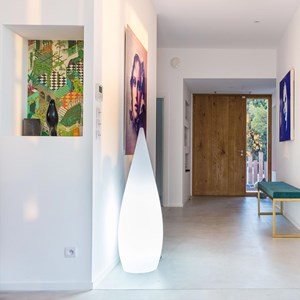 Lampadaire ext filaire blanc classy