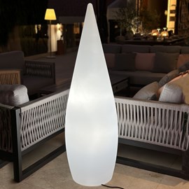 Lampadaire ext filaire blanc classy