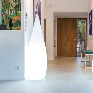 Lampadaire ext filaire blanc classy