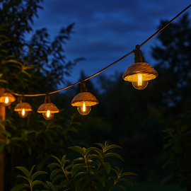 Guirlande lumineuse extérieur connectable beige cottage