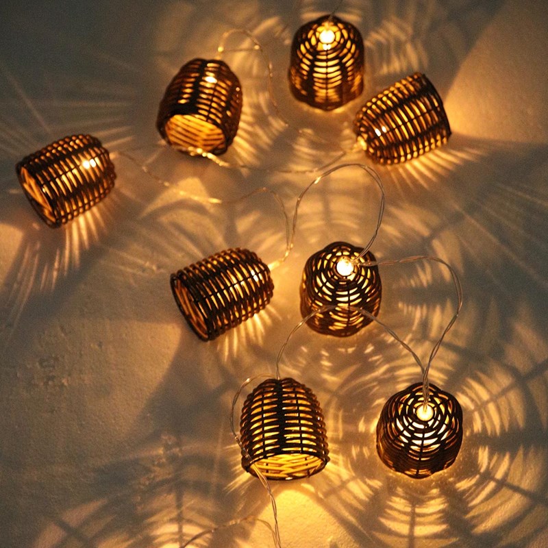 Guirlande lumineuse solaire beige formentera