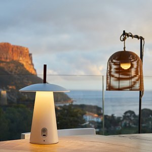 Lampe de table sans fil led blanc fungy