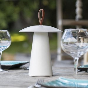 Lampe de table sans fil led blanc fungy