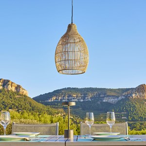 Suspension solaire bohème beige holiday