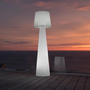 Lampadaire ext filaire blanc lady