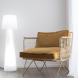 Lampadaire ext filaire blanc lady