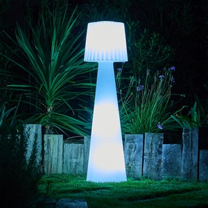 Lampadaire ext filaire blanc lady