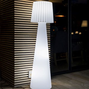 Lampadaire ext filaire blanc lady