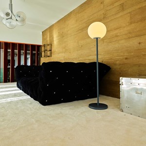 Lampadaire sans fil gris luny