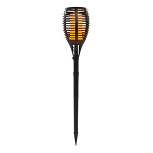 Torche solaire effet flamme noir maity