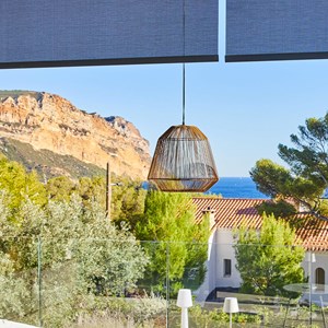 Suspension solaire bohème marron maya