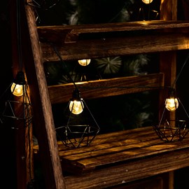 Guirlande diamant 10 ampoules noir mily