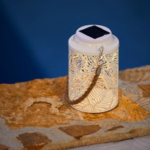 Lanterne solaire décorative blanc rainbow