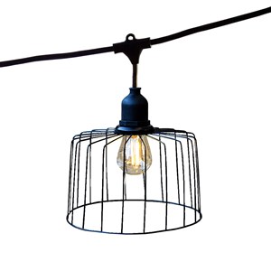 Guirlande chapeau métal noir nema