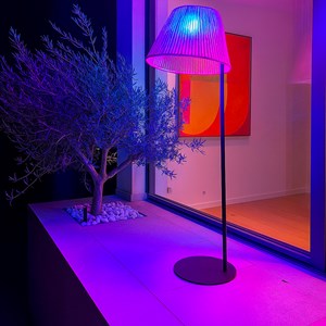 Lampadaire sans fil marron octavio