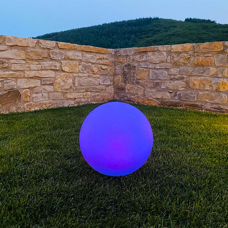 Boule lumineuse solaire blanc solsty