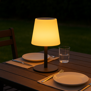 Lampe de table solaire blanc standy tiny