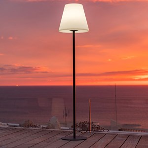 Lampadaire secteur gris standy