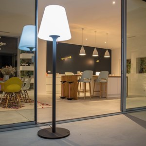 Lampadaire ext filaire blanc standy
