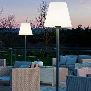 Lampadaire ext filaire blanc standy