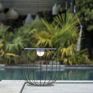 Lanterne sans fil led gris sunrise