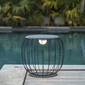 Lanterne sans fil led gris sunrise