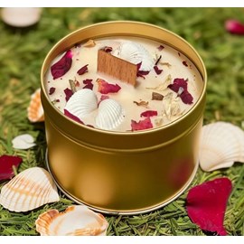 Bougie qui devient plante fleur oranger