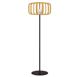 Lampadaire sans fil beige standy bambou