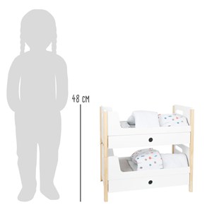 Lit de poupée à étages little button