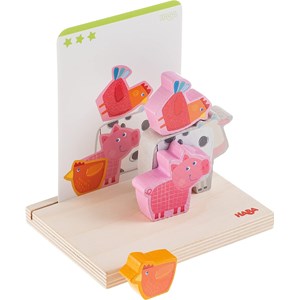 Jeu à empiler 3d à la ferme