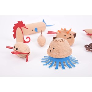 Créatures marines en bois