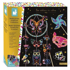 Coffret multi-activités scratch art