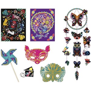 Coffret multi-activités scratch art