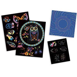 Coffret multi-activités scratch art