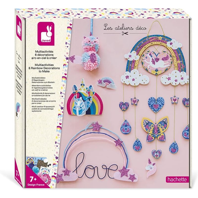 Janod - Coffret multi-activités arc-en-ciel