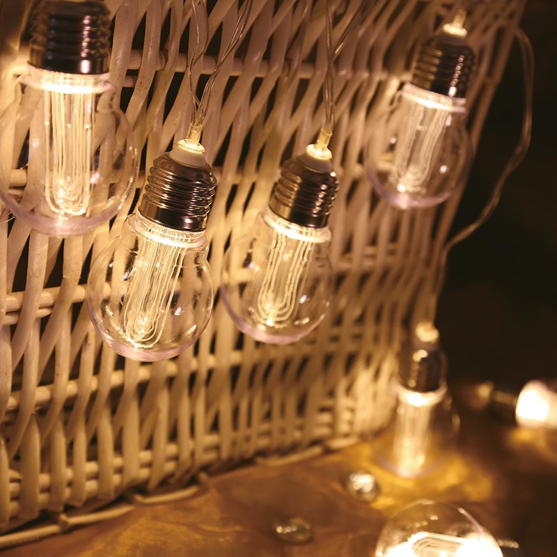 Lumisky - Guirlande solaire 10 ampoules dixy