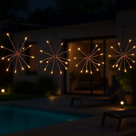 Guirlande solaire fireworks string light