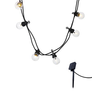 Guirlande 10 globes party clear solar