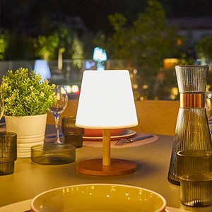Lampe de table standy mini wood solar