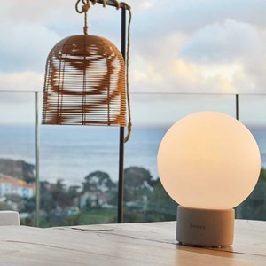 Lampe de table touch led terra concrete