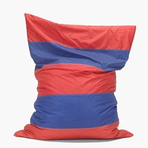 Pouf en toile de montgolfière recyclée