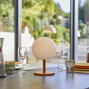 Lampe de table led bois luny
