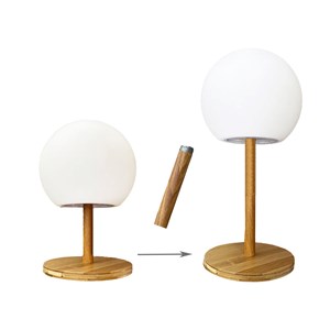 Lampe de table led bois luny