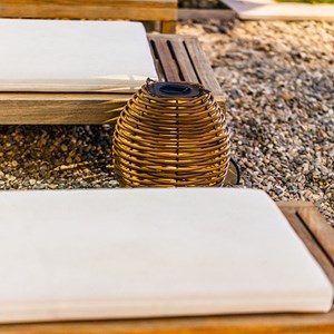 Lanterne solaire rechargeable marron raffy lantern