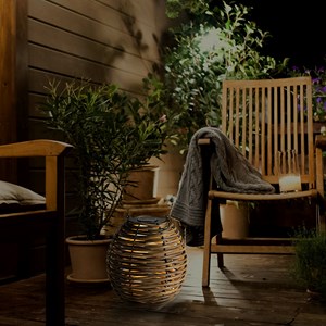 Lanterne solaire rechargeable marron raffy lantern